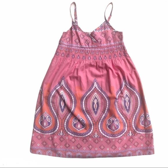 3/$25 GIRLS BOHO PAISLEY PRINT MAXI DRESS SIZE L - Picture 3 of 9